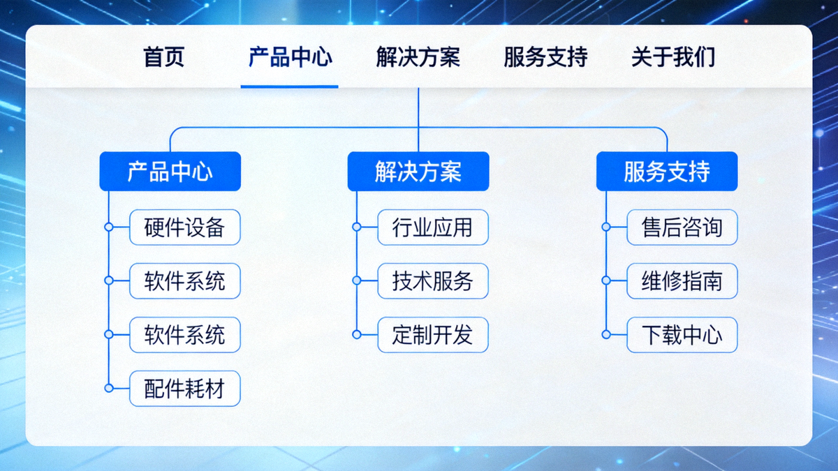 C7官网页面更新后的栏目结构与导航布局示意图